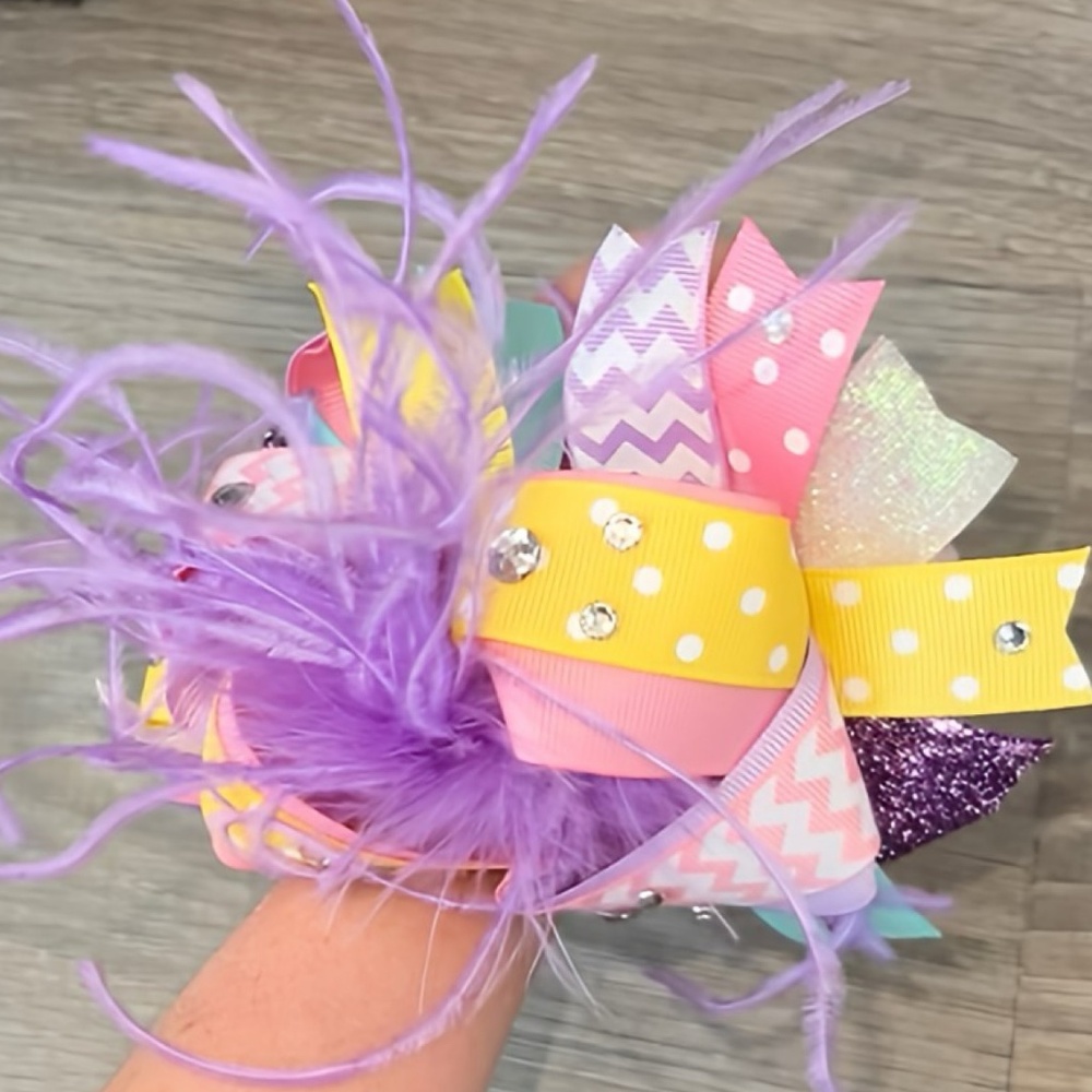 OTT Easter/Spring ribbon bow